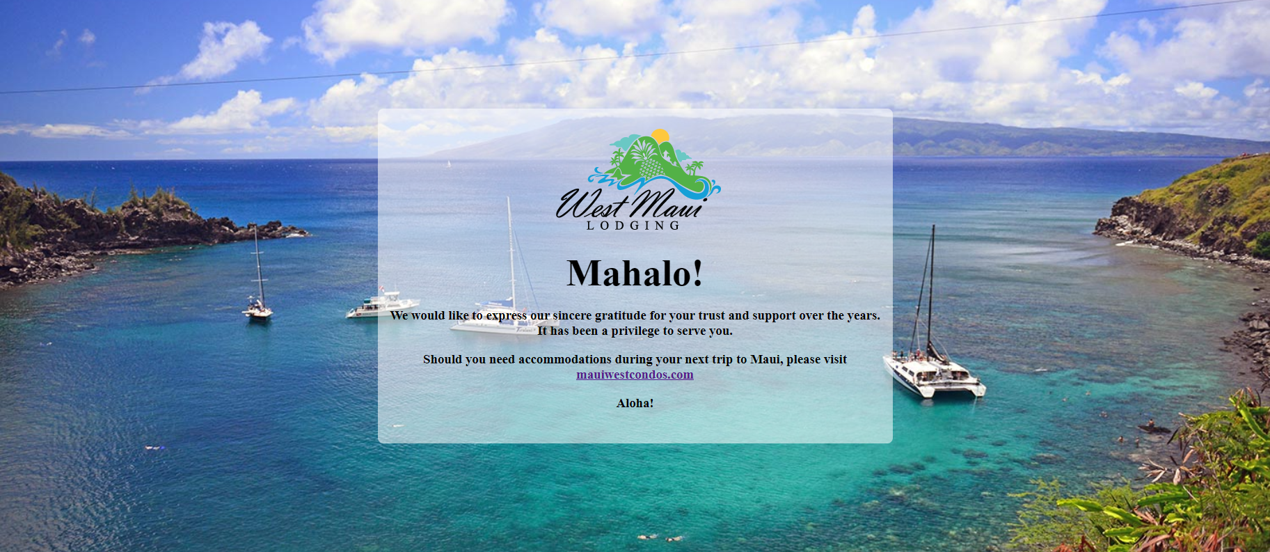 West Maui Lodging is Now Maui West Condos